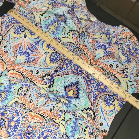 Cupio Colorful Paisley Boho Top XL - Picture 9 of 11